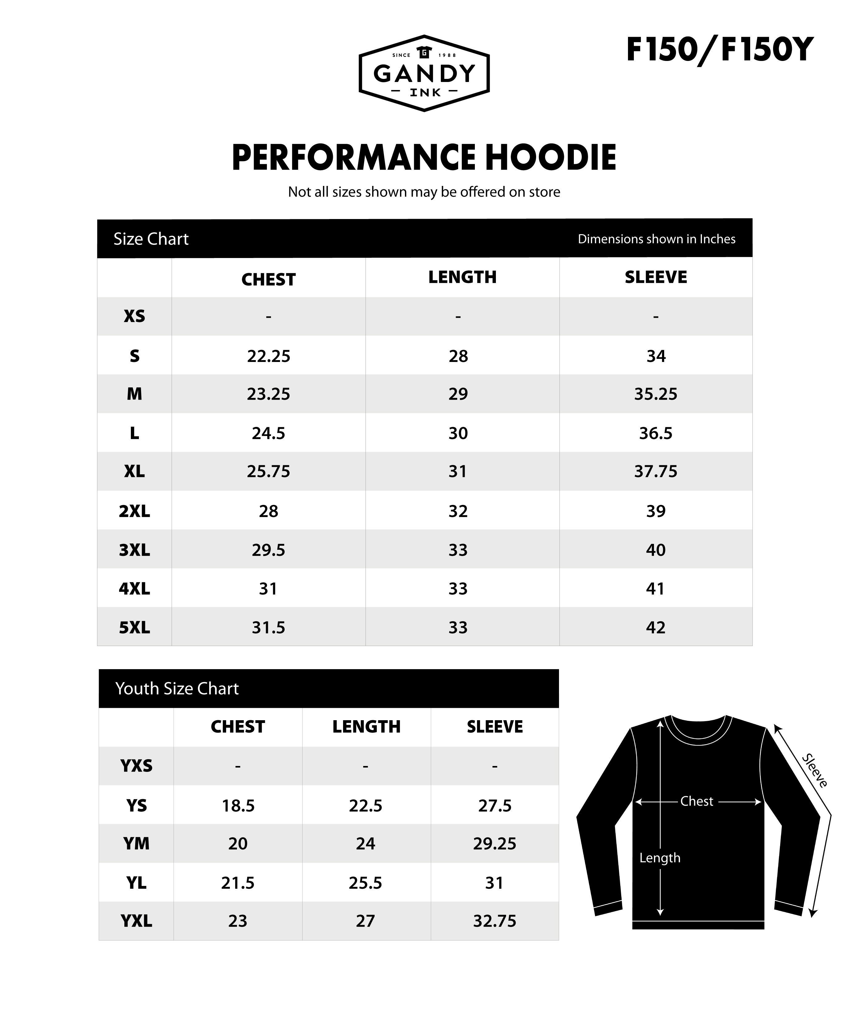 Performance Hoodie | Products | Gandy Ink